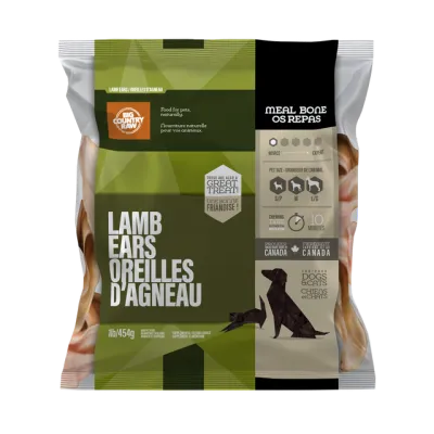 BCR Lamb Ears Raw Meaty Bones 1 lb
