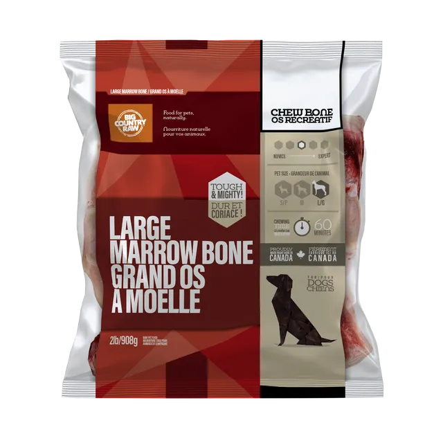 BCR Large Marrow Bone Raw Dog Chew 2 lb