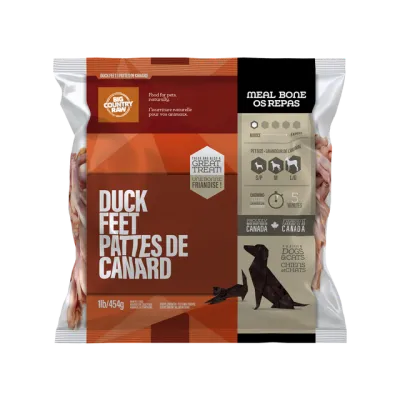 BCR Duck Feet Raw Meaty Bones 1 lb