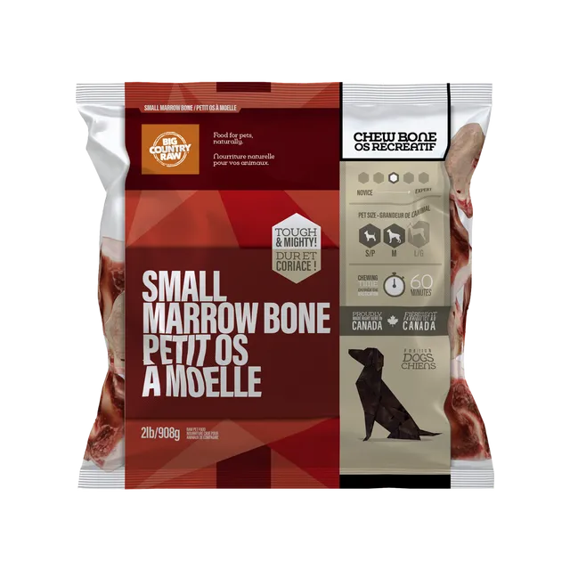 BCR Small Marrow Bone Raw Dog Chew 2 lb