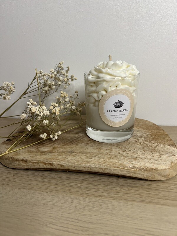 Bougie La Reine Blanche - Fleur de coton