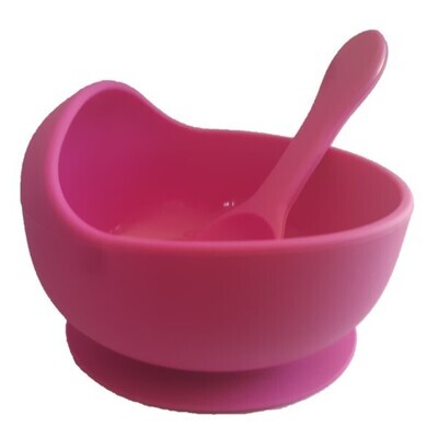 First Bowl - Silicone Bowl with Suction Base and Matching Spoon