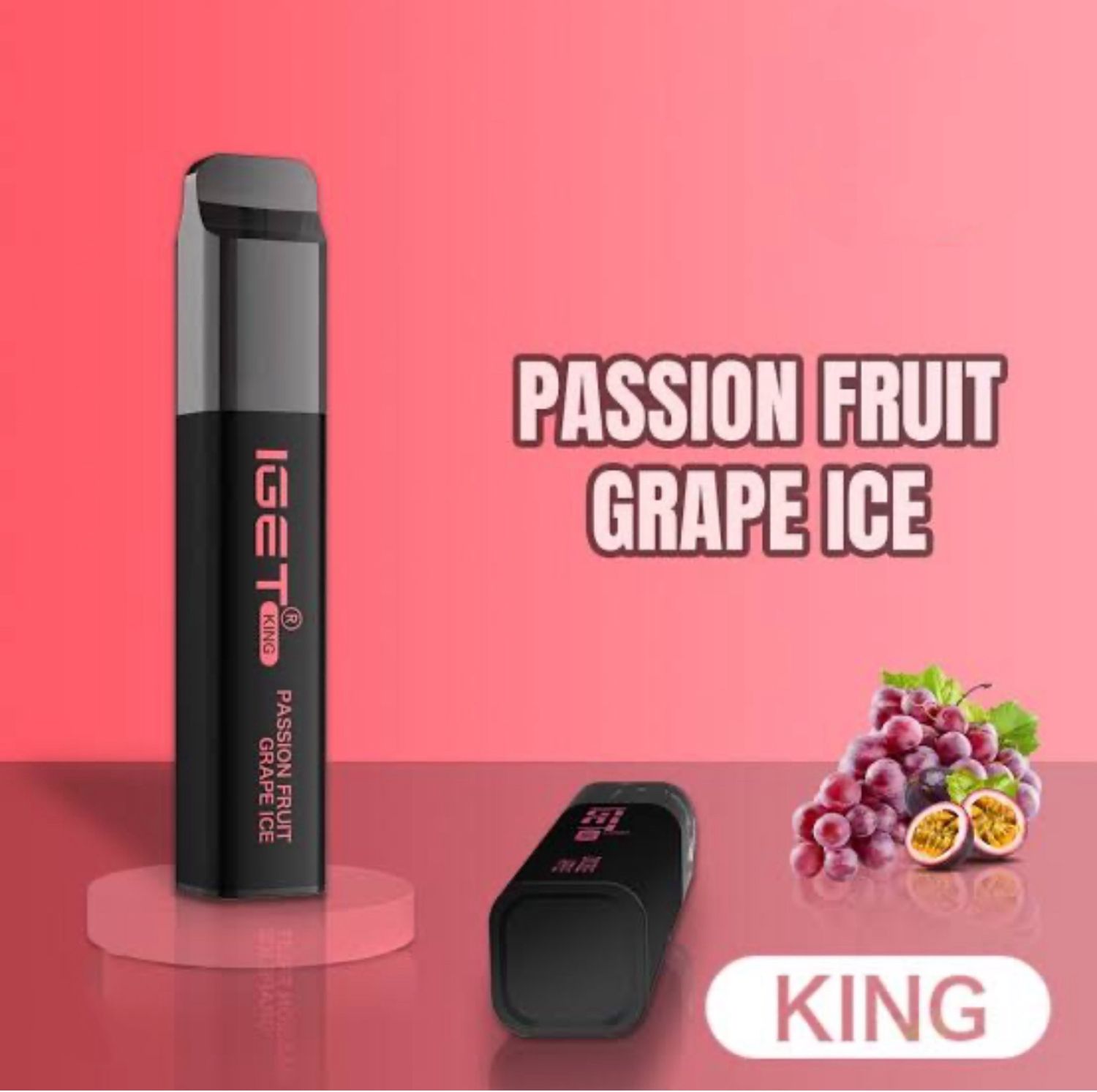 Iget King Passion Fruit Grape Ice 2600 Puffs