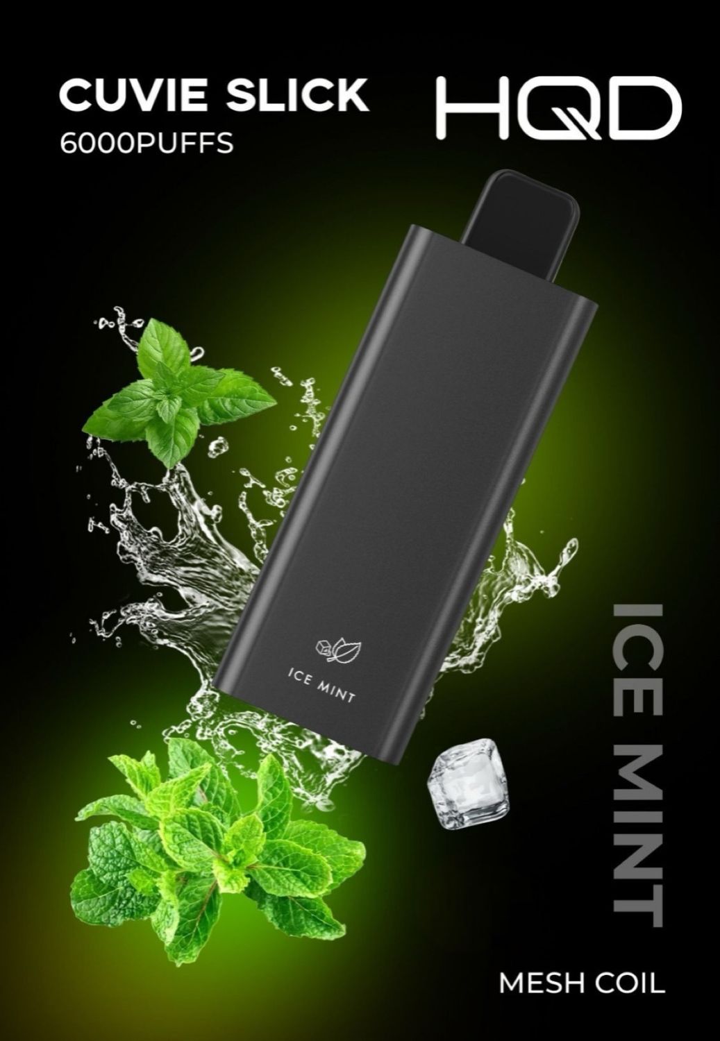 HQD Slick Ice Mint 6000 Puffs