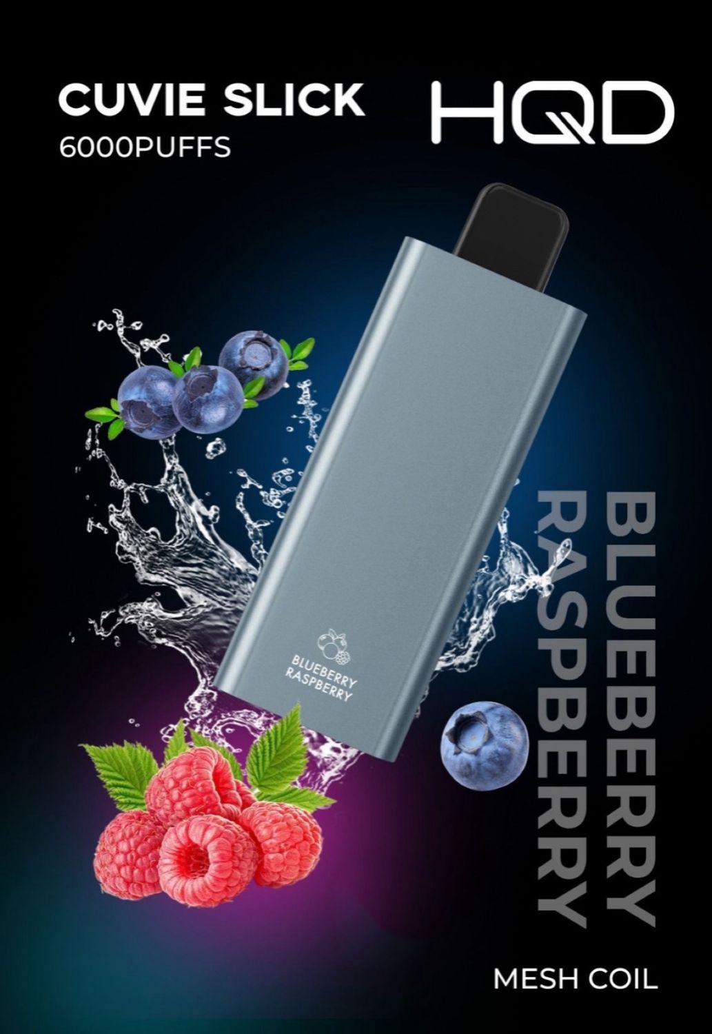 HQD Slick Blueberry Raspberry 6000 Puffs