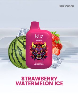 Kuz 6000 Puffs Strawberry Watermelon Ice