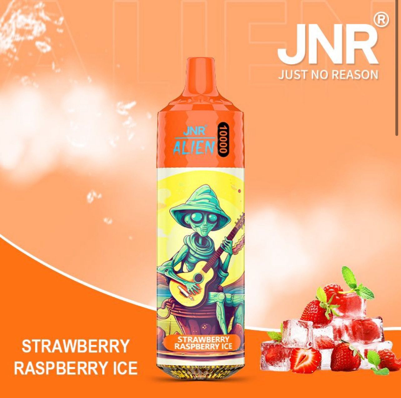 JNR Alien 10000 Puffs Strawberry Raspberry Ice Disposable Vape