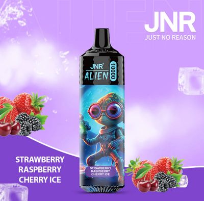 JNR Alien 10000 Puffs Strawberry Raspberry Cherry Ice Disposable Vape