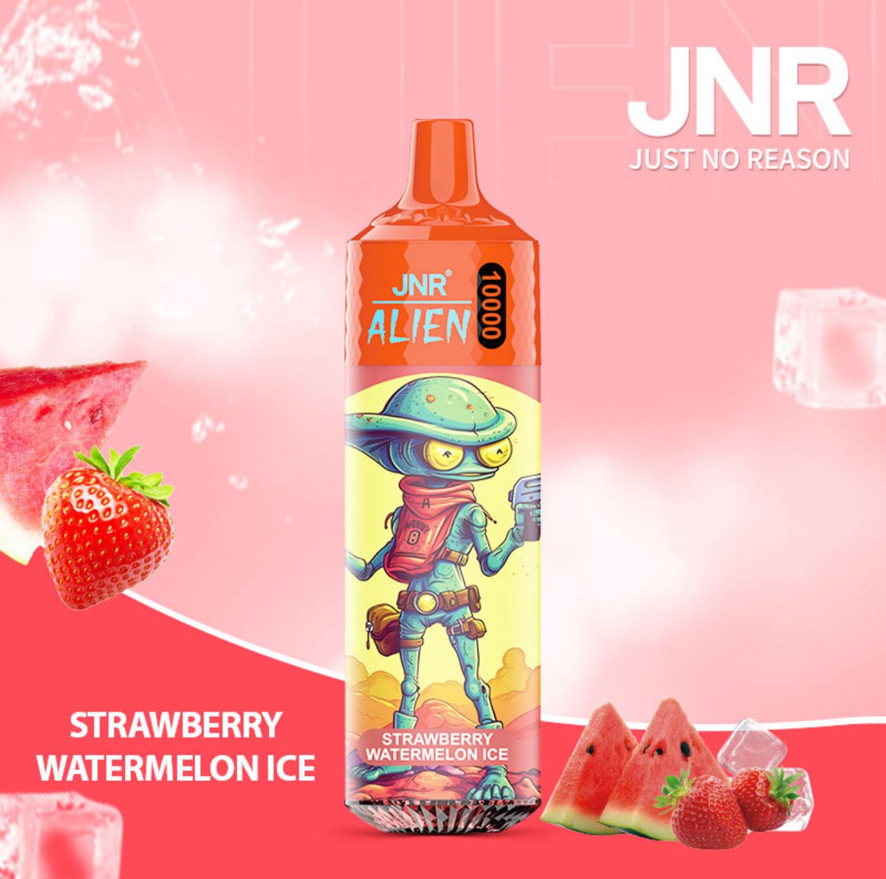 JNR Alien 10000 Puffs Strawberry Watermelon Ice Disposable Vape