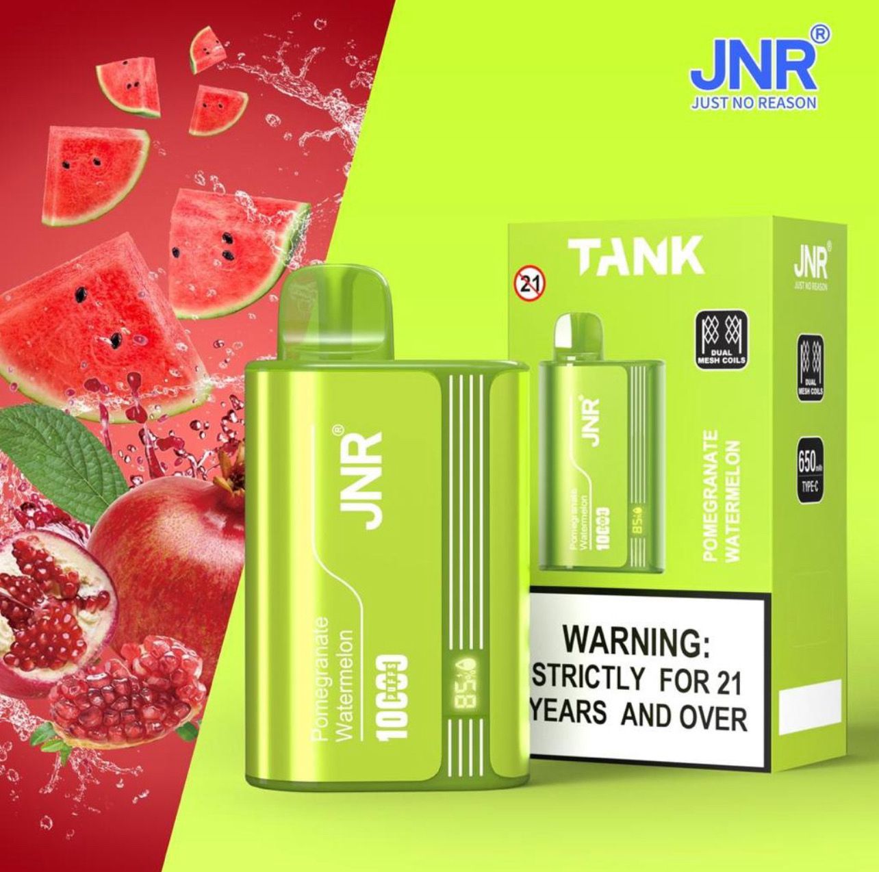 JNR Tank 10000 Puffs Pomegranate Watermelon