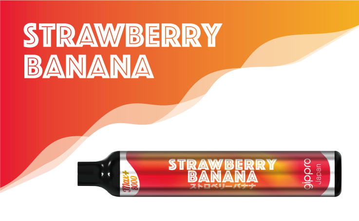 Gippro Max Strawberry Banana 8000 Puffs Disposable