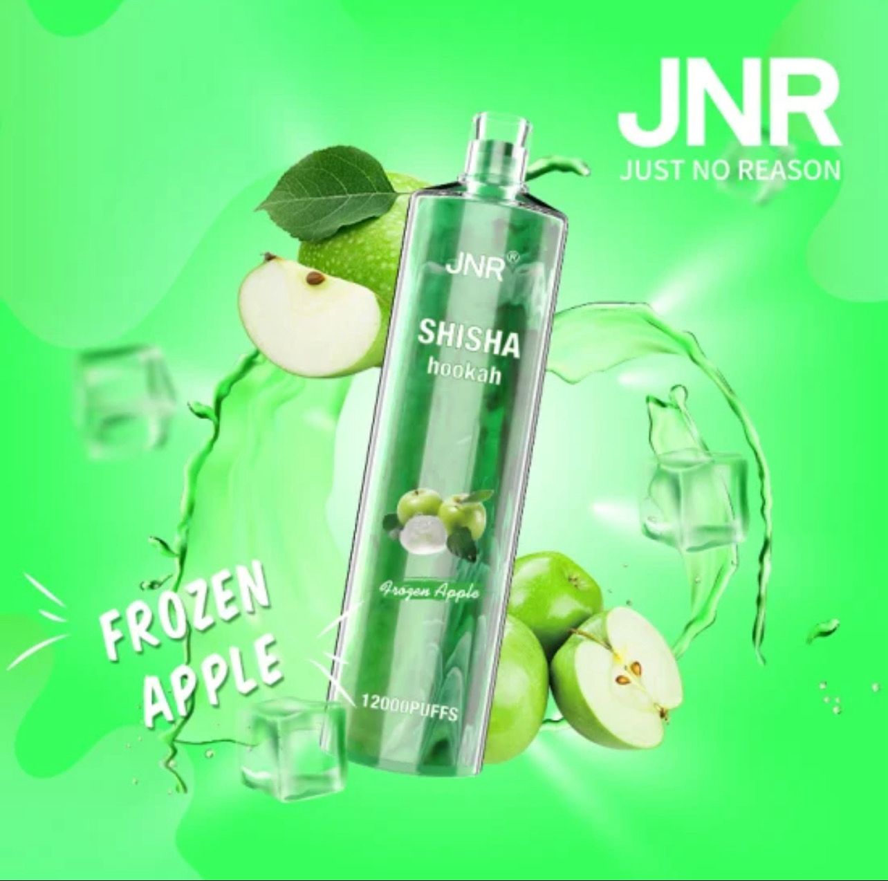 JNR Shisha Hookah 12000 Puffs Frozen Apple