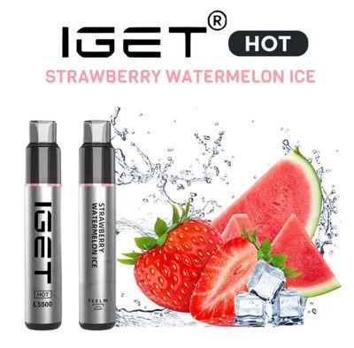 Iget Hot 5500 Puffs Strawberry Watermelon ice
