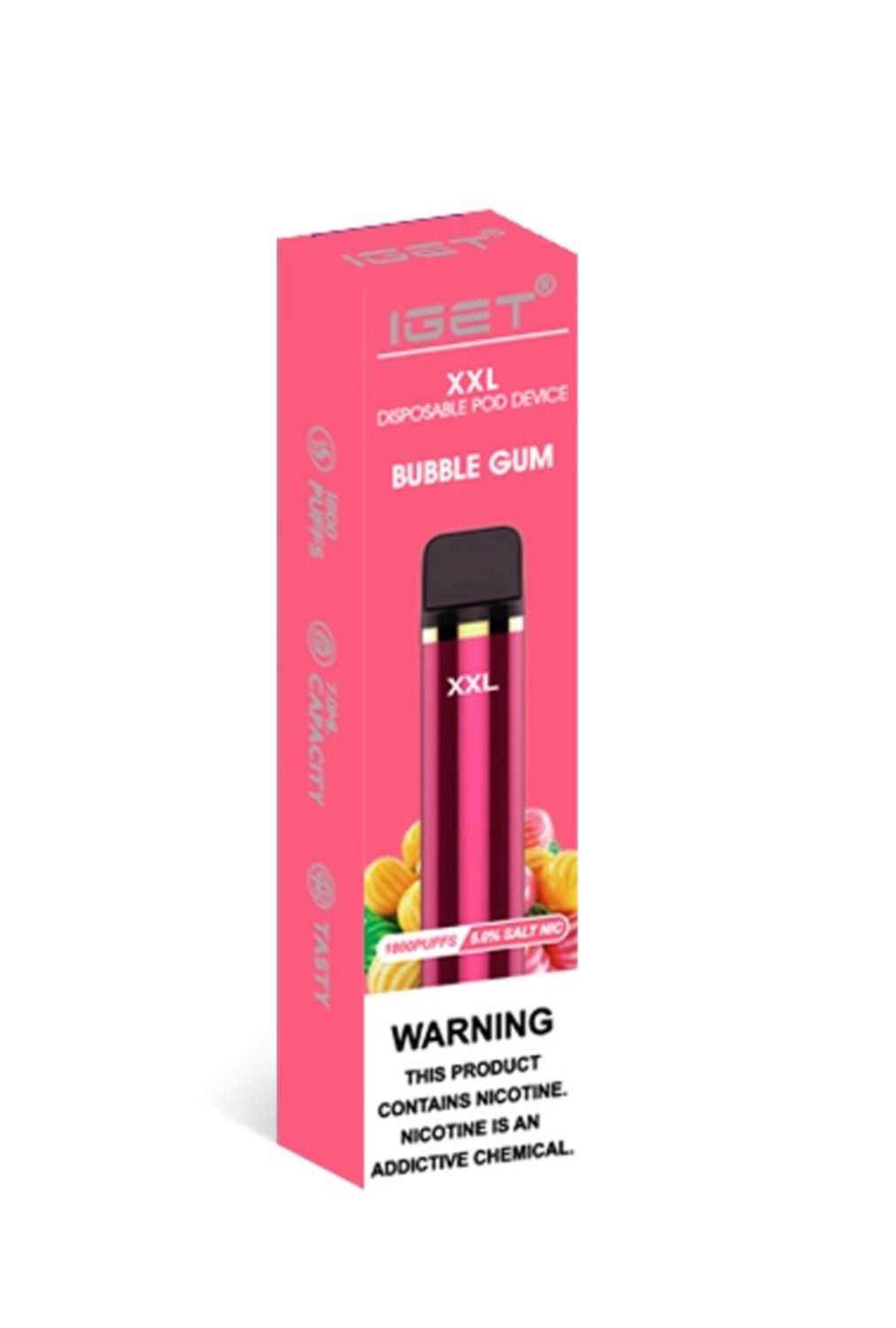 IGET XXL 1800 Bubble Gum