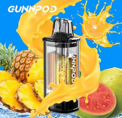 Gunnpod MOSS Replaceable Cartridge Pod ONLY – Pineapple Orange Guava Ice 8000 Puffs