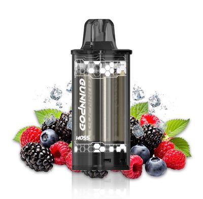 Gunnpod MOSS Replaceable Cartridge Pod ONLY – Frozen Forest Berry. V 8000 Puffs