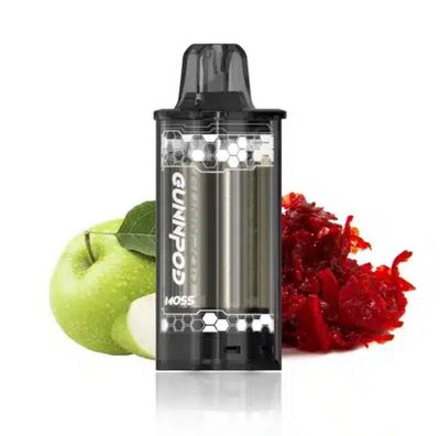 Gunnpod MOSS Replaceable Cartridge Pod ONLY – Double Apple shisha 8000 Puffs