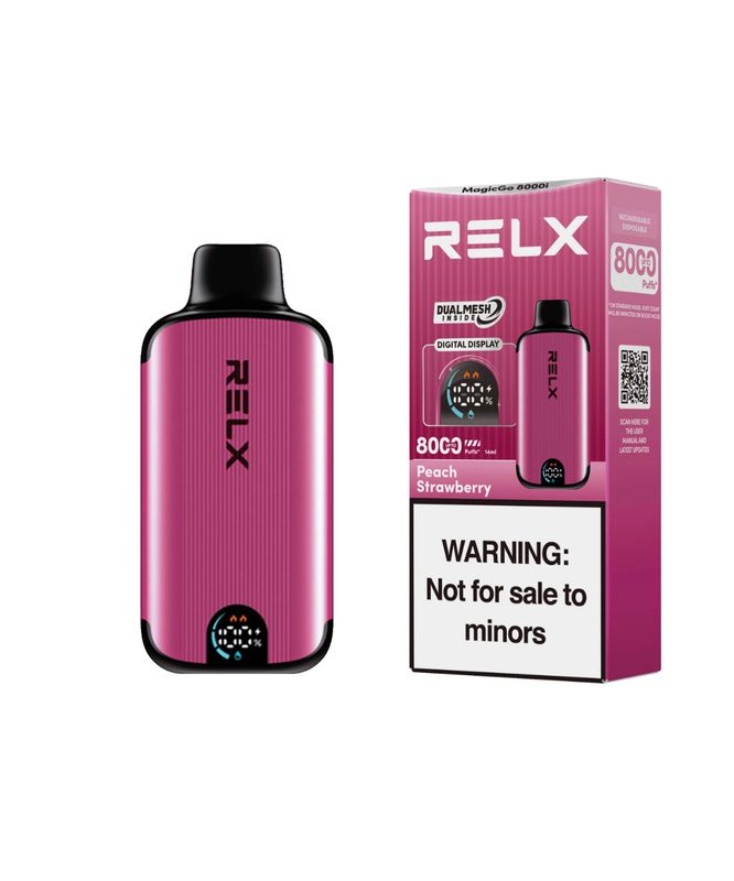 Relx Magic Go 8000i Puffs Peach Strawberry