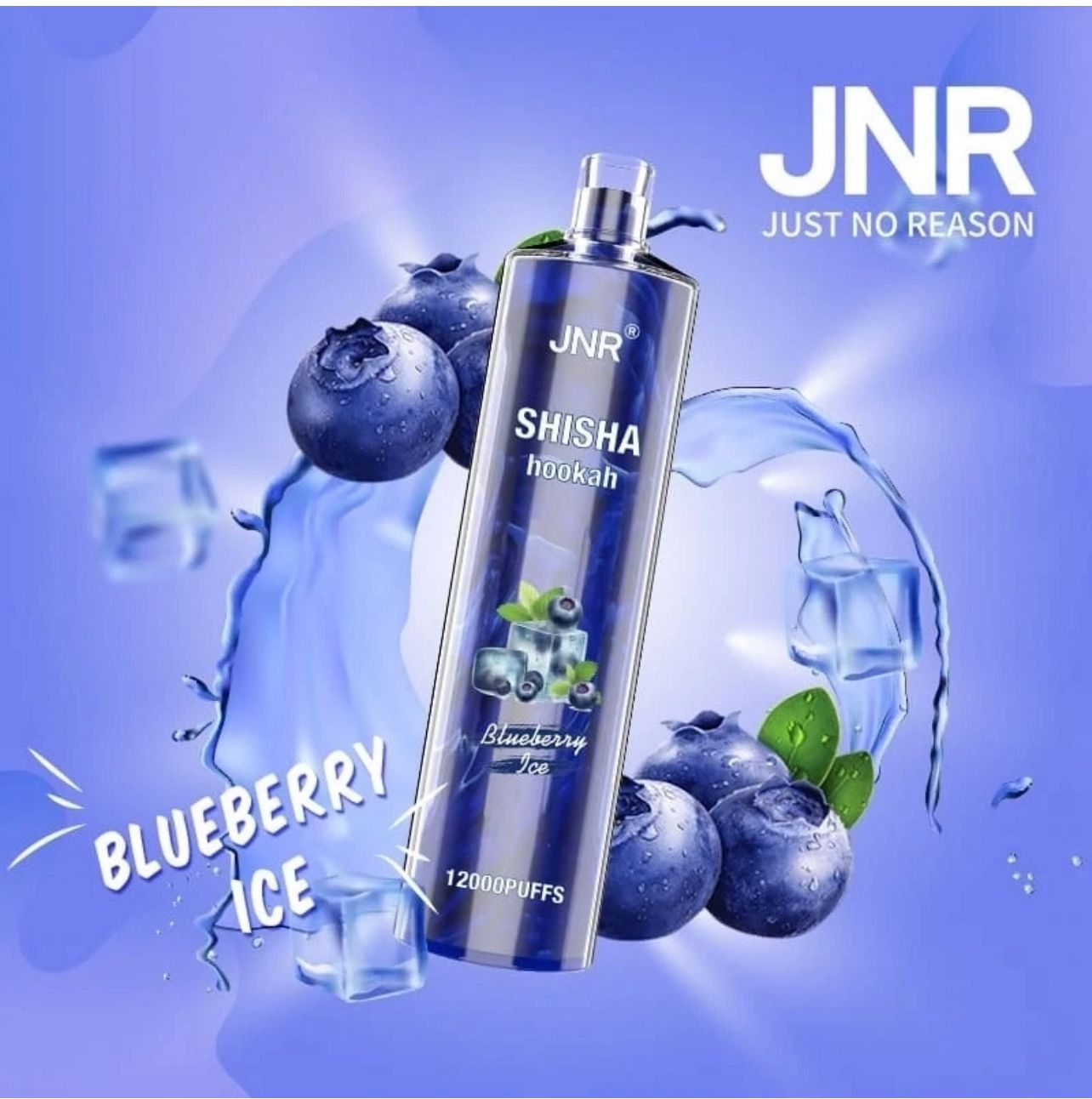 JNR Shisha Hookah 12000 Puffs Blueberry Ice