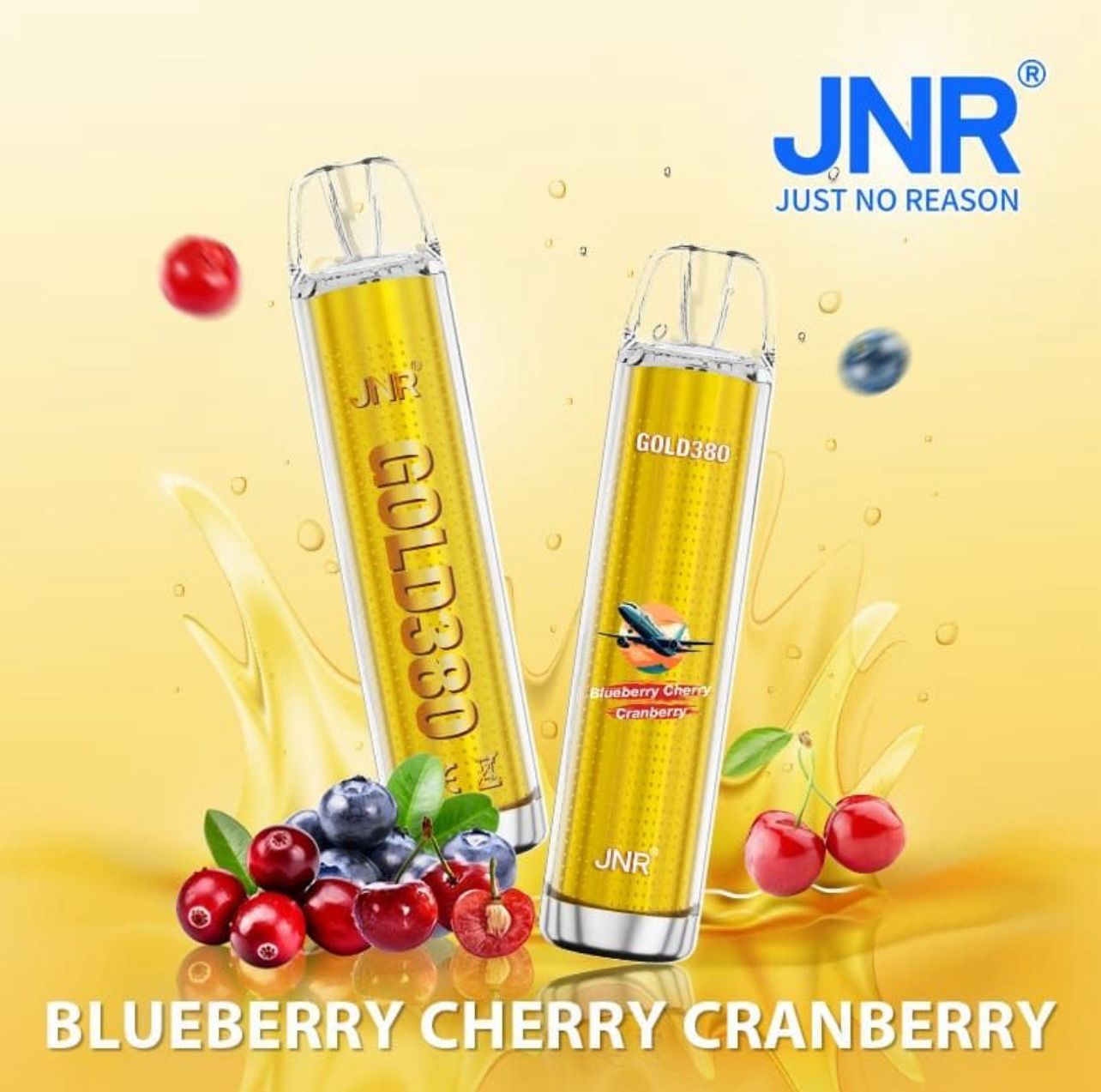 JNR GOLD 6000 Puffs Blueberry Cherry Cranberry