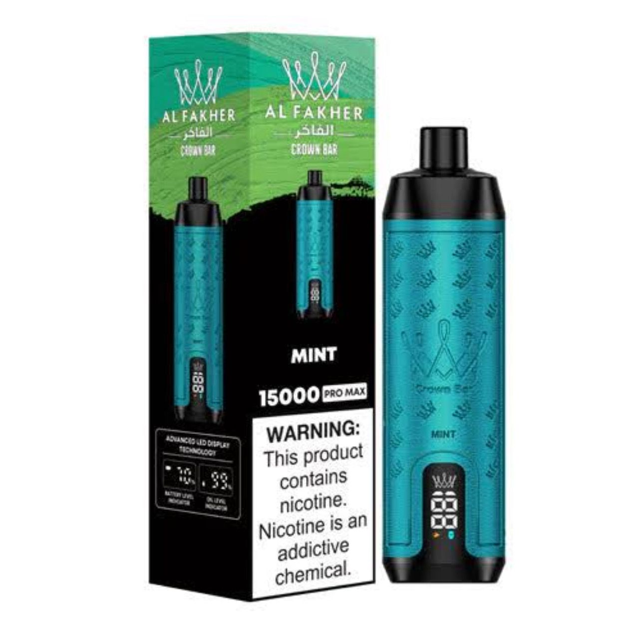 Al Fakher Crown Bar Mint 15000 Puffs