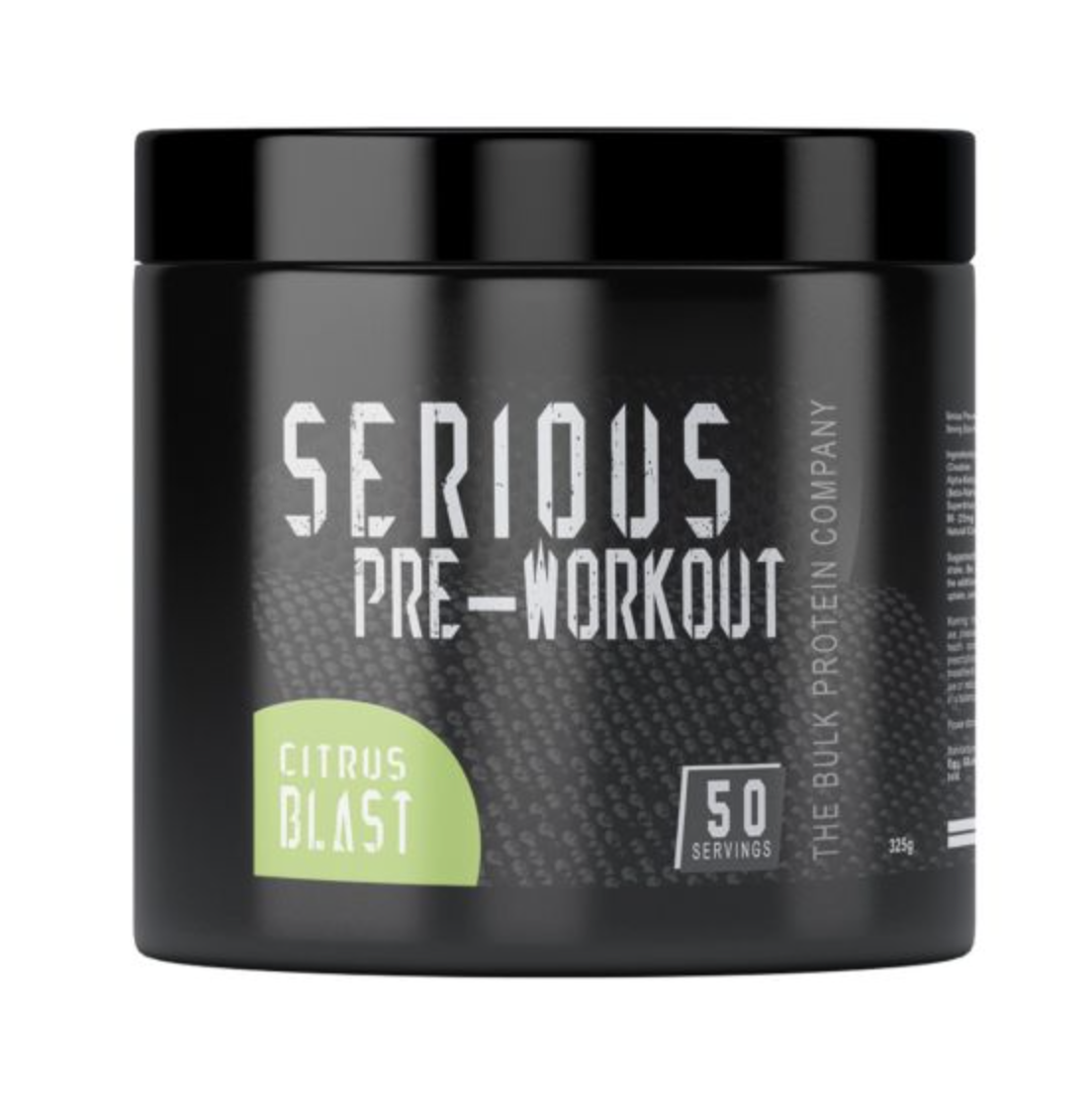 THE BULK PROTEIN COMPANY - SERIOUS PRE-WORKOUT - 50 SERVINGS