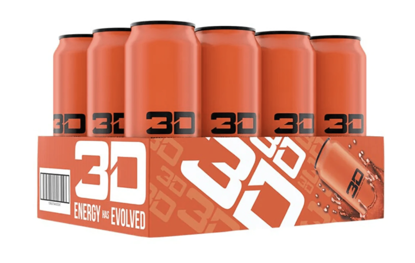 3D ENERGY DRINK 12X473ML/ Orange - Sunburst