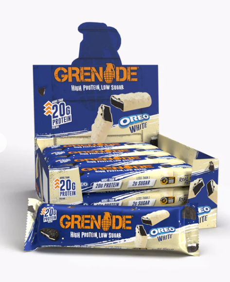 GRENADE PROTEIN BAR 12X60G (CARB KILLA) - OREO WHITE