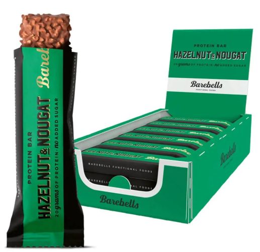 BAREBELLS PROTEIN BAR 12X55G-Hazelnut And Nougat
