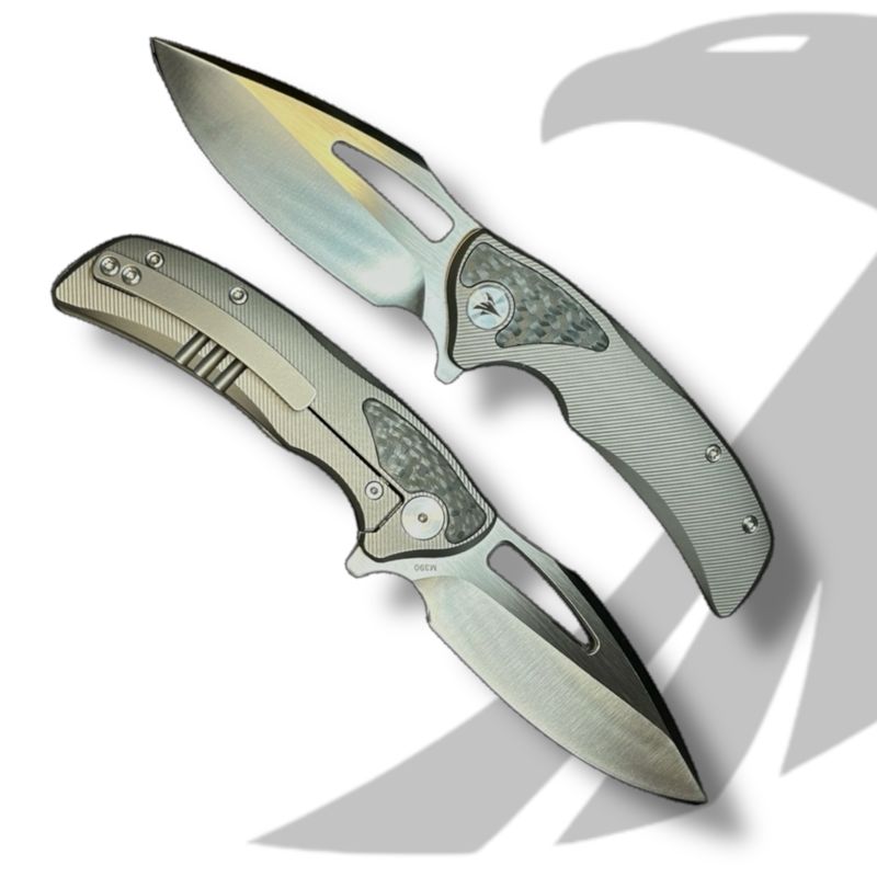 AZUSA BLADEWORKS BLITZKRIEG TITANIUM FOLDING KNIFE M390