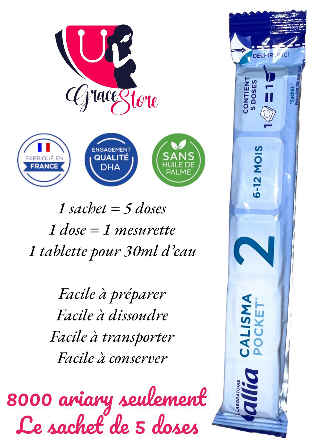 Gallia Calisma 2ème âge 6-12 mois en Pocket (1 sachet de 5 doses)