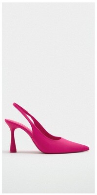 High heel slingback shoes