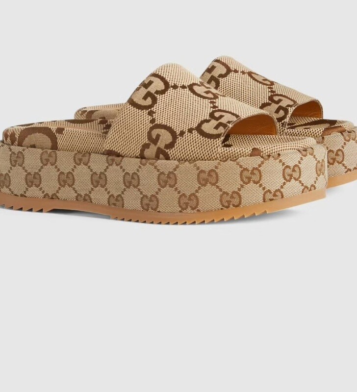 Gucci platform slide sandal