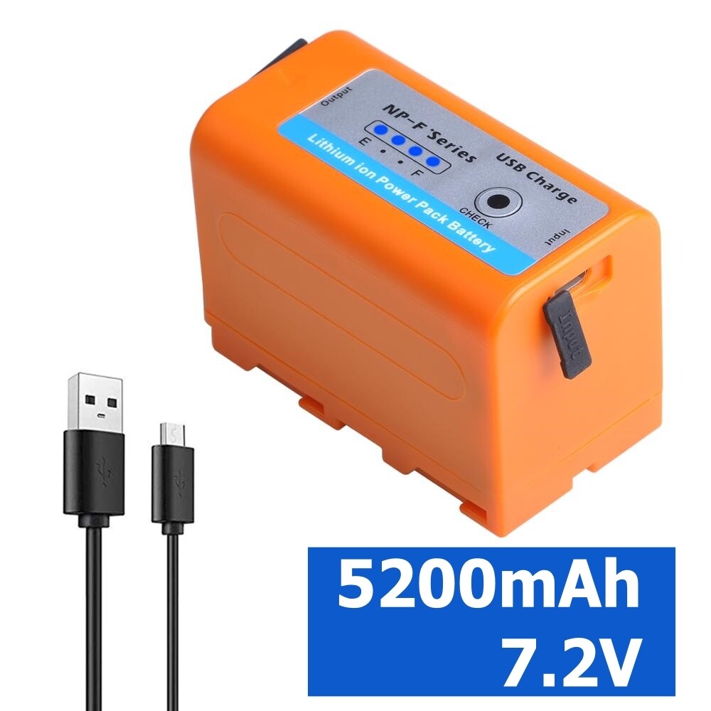 5200mAh NP-F750/F770 Battery for Sony NP F960 F970 NP-F550 CCD-TRV58 | 2 Batteries