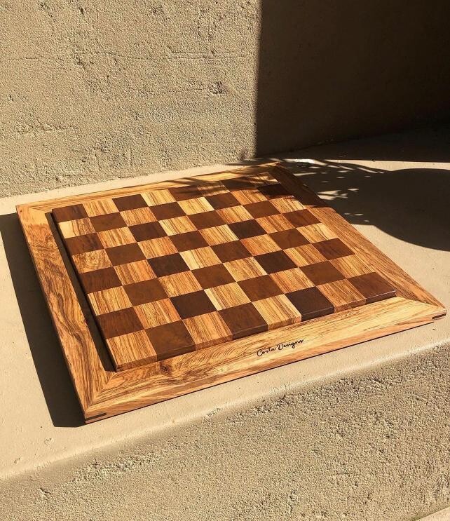 Imbuia &amp; Ironwood Chessboard