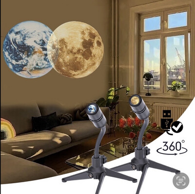 NEW Moon / Earth Projection Light