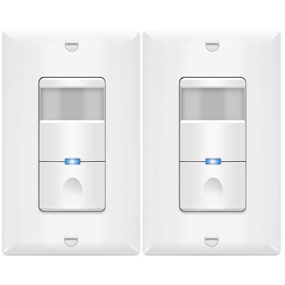 NEW 2 PIR Sensor Light Switches