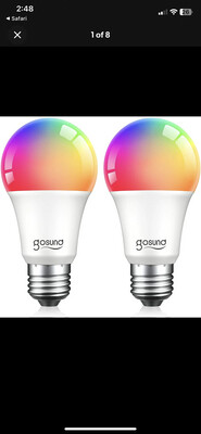 NEW 2pk LED Smart App Light Bulbs