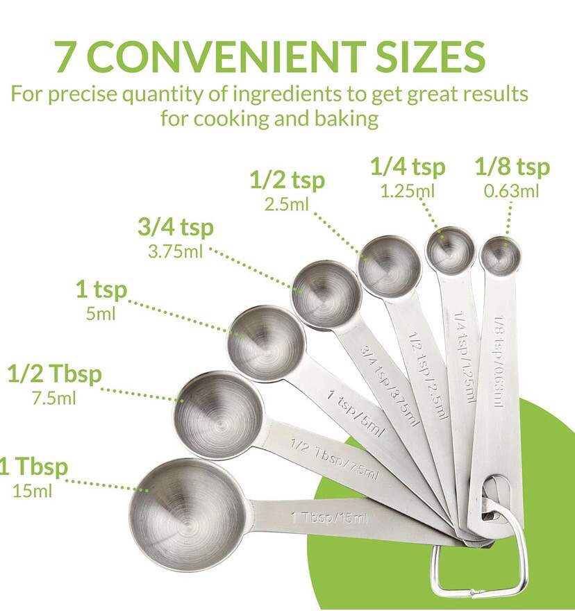 NEW 8pc Professional Measuring Spoon Set