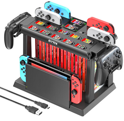 SEALED Nintendo Switch Charge Station &amp; Game Organizer