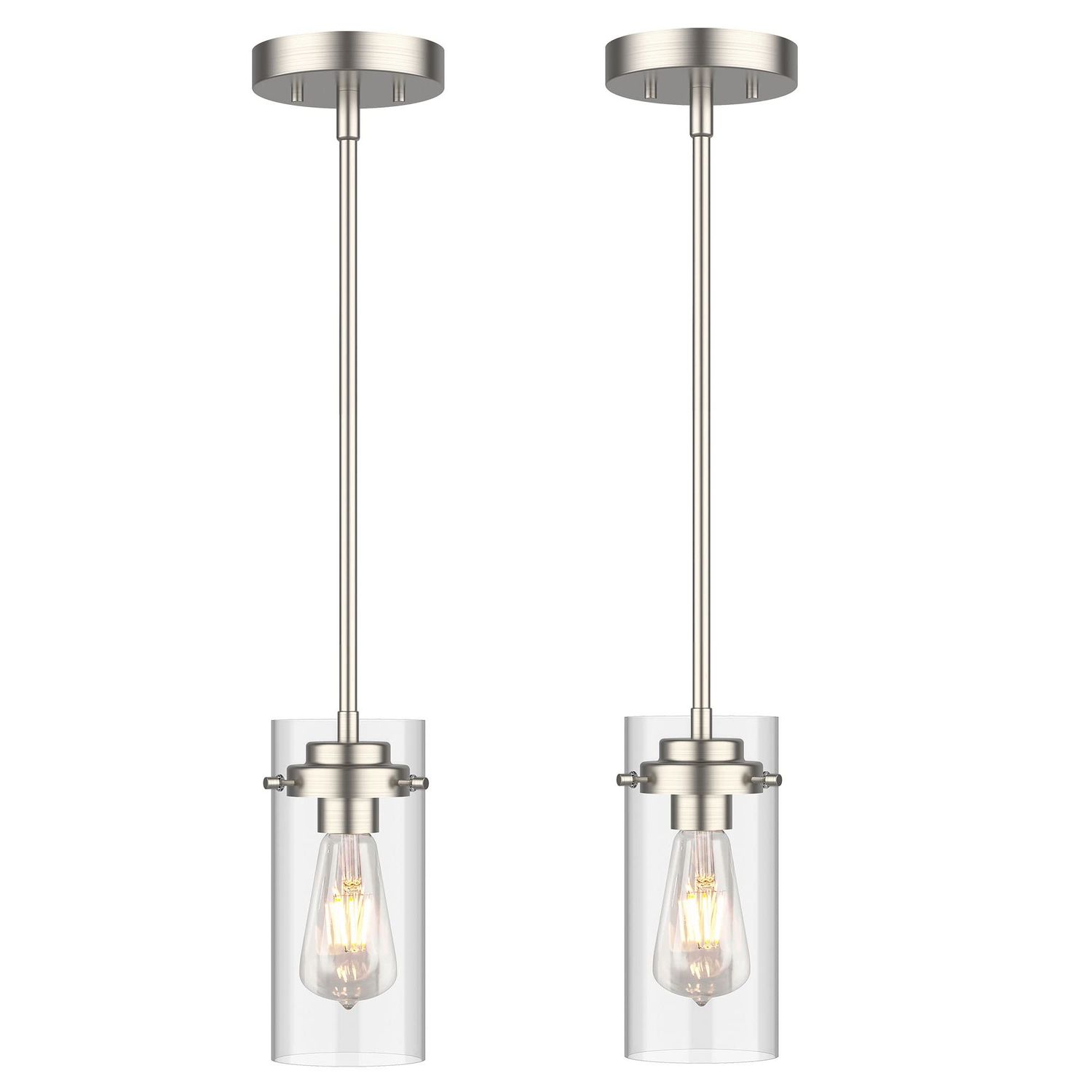 NEW 2pk Farmhouse Style Pendant Ceiling Lights