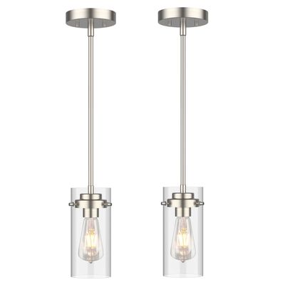 NEW 2pk Farmhouse Style Pendant Ceiling Lights
