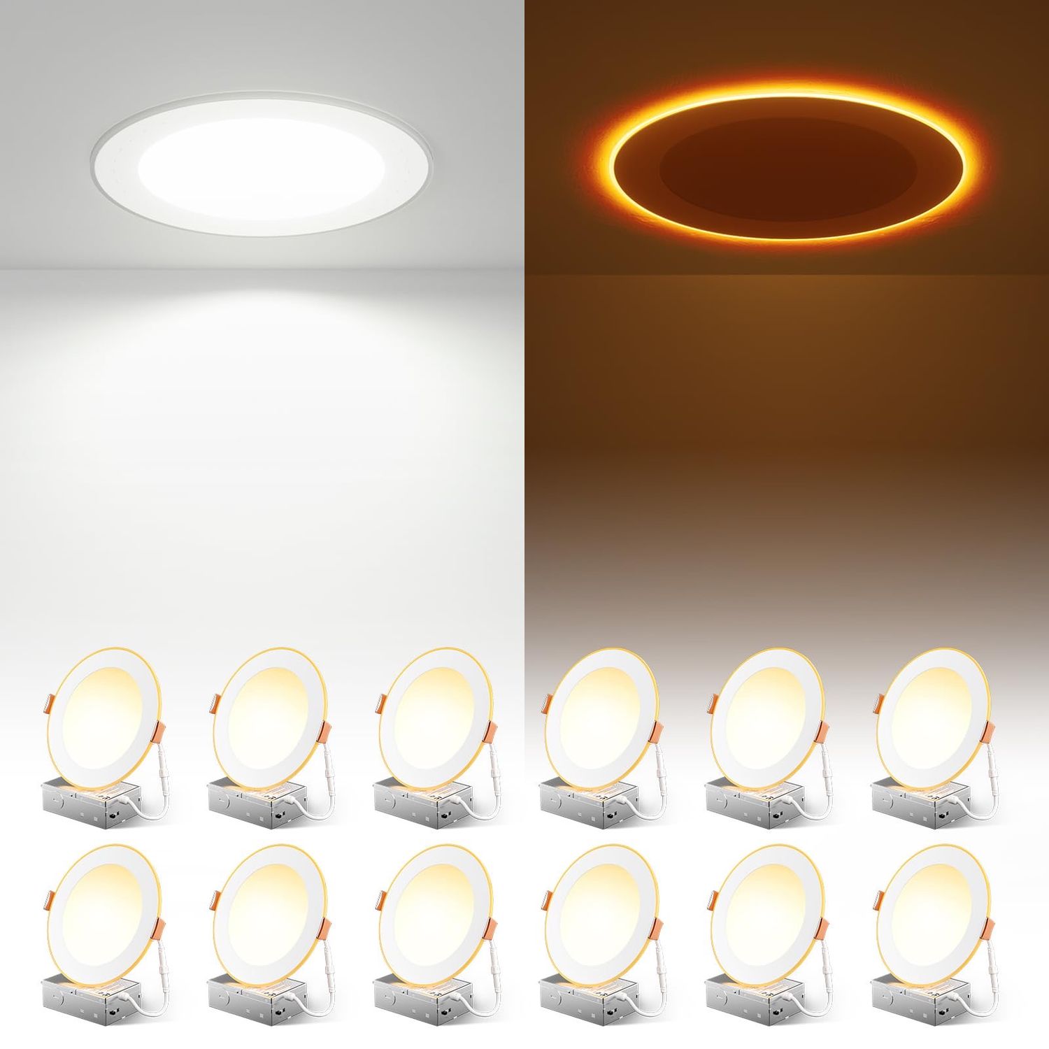 NEW 12 Dimmable LED Ceiling Light with Night Light