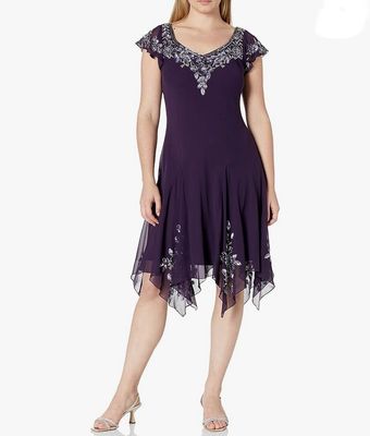 NEW Womens Plum Sparkle Dress Size 8
