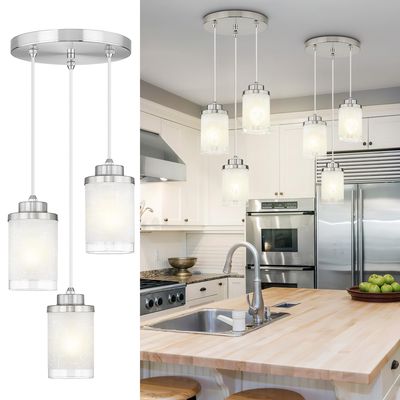 NEW Modern Farmhouse 3 Pendant Ceiling Light