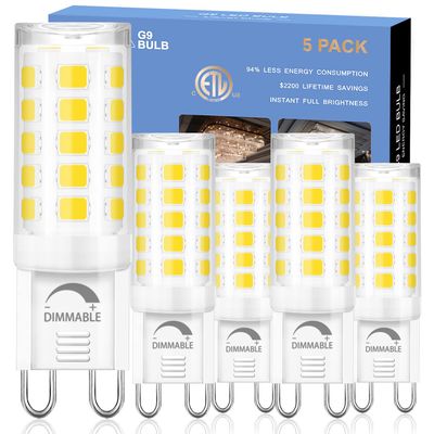 NEW 5pk LED G9 Light Bulbs Dimmable