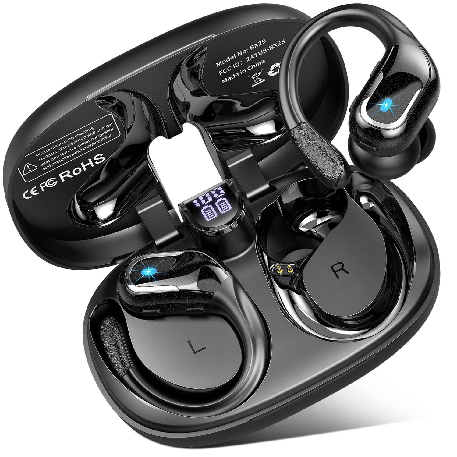 NEW Wireless Bluetooth Earhook Earbuds