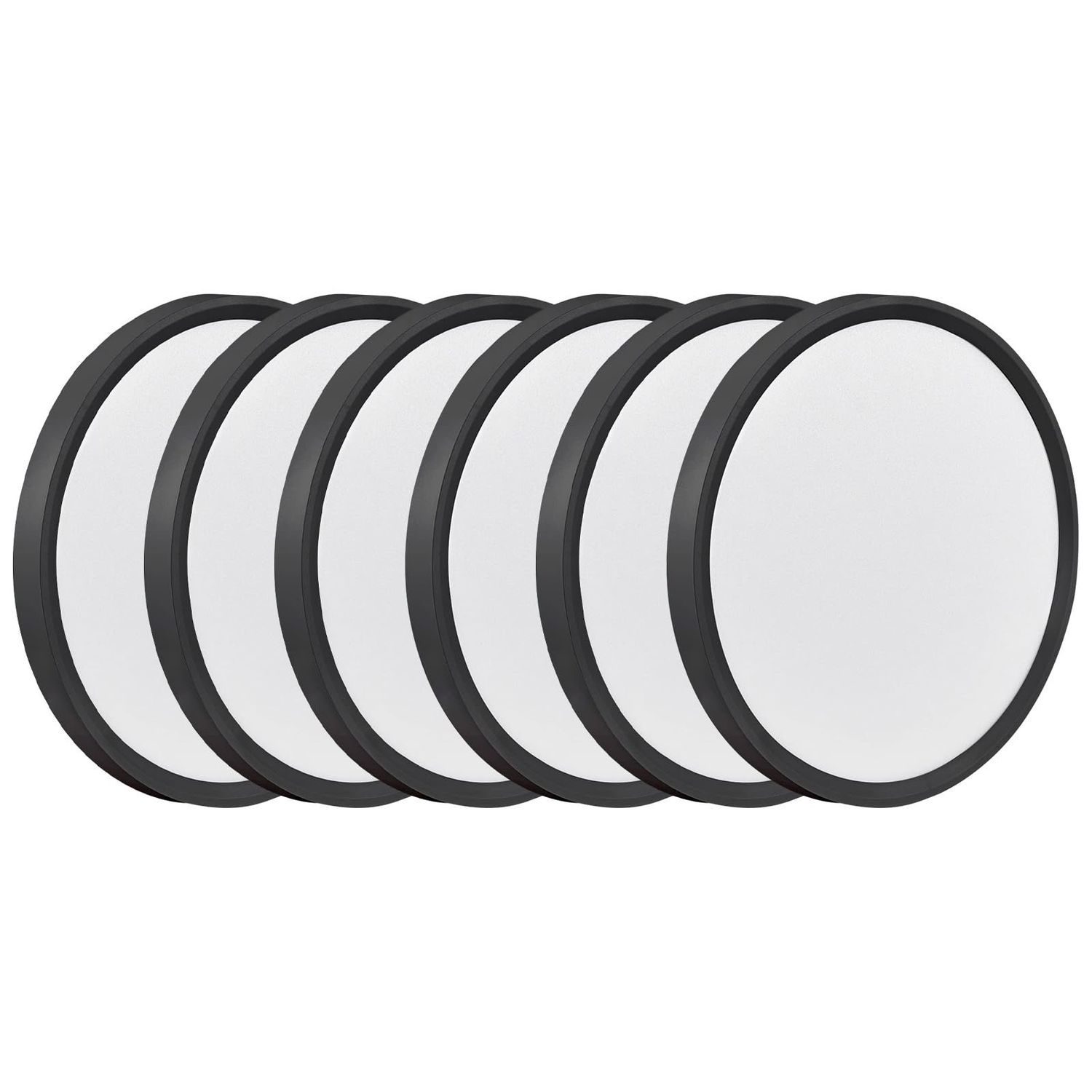 NEW 6pk LED Flush Mount Ceiling Lights 9”