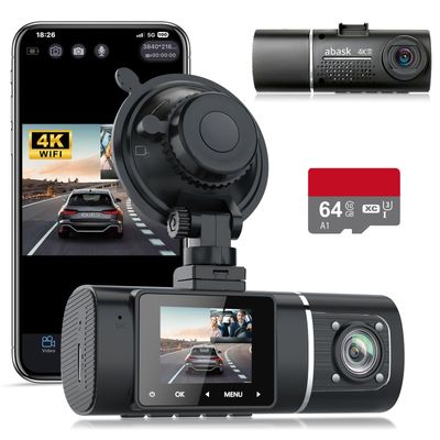NEW Dual 4K WiFi Dash Cam Camera