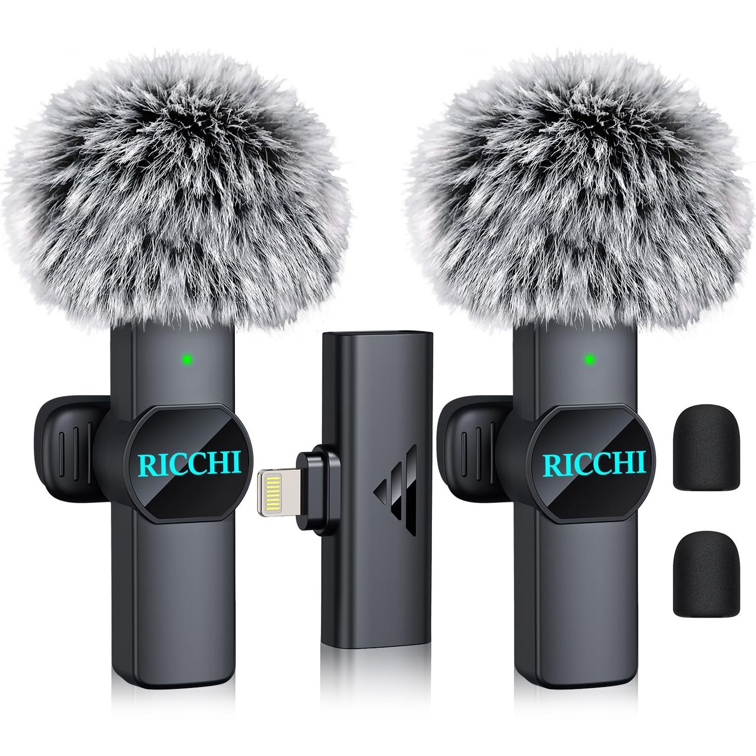 NEW 2 Wireless Lavalier Microphones Lightning